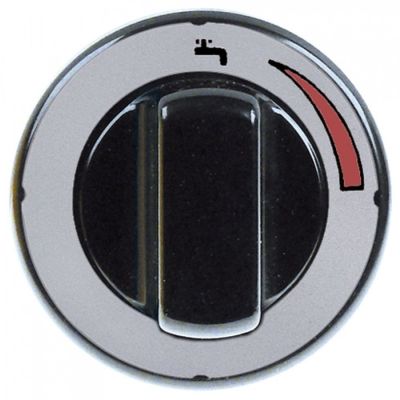 buton racord cald lungimemm ø 70mm negru/argintiu ax ø 10x8mm aplatizare universal T.max.°C