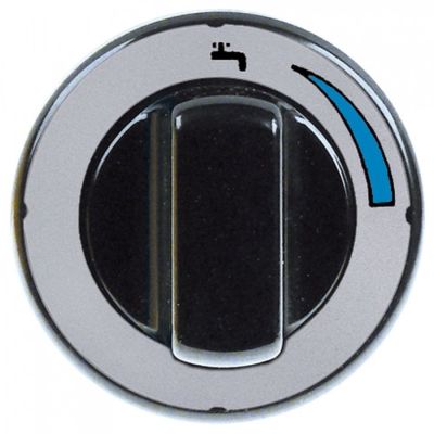 buton racord rece lungimemm ø 70mm negru/argintiu ax ø 10x8mm aplatizare universal T.max.°C