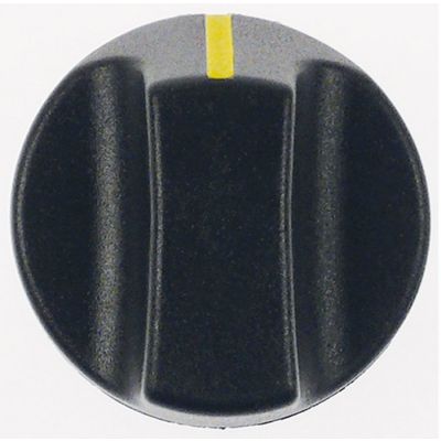 buton poziție zero ø 40mm ax ø 6x4,6mm aplatizare jos negru