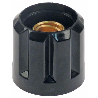 buton ø 51mm L 47.5mm aplatizare negru DELTA