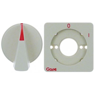 ornament cu simboluri cu buton T.max.°C comutator 0-1 ø 47mm dimensiuni 65x65mm 0-1