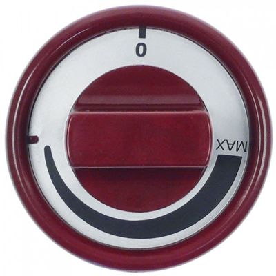 buton termostat ø 76mm ax ø 6x4,6mm aplatizare stânga