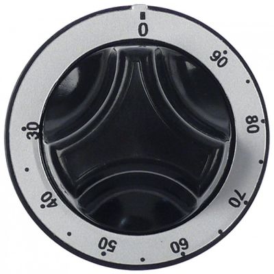 buton universal ø 62mm negru