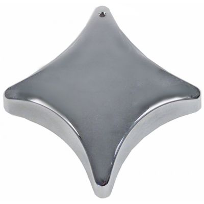 buton ø 83mm ax ø 10x8mm aplatizare sus crom