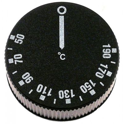 Buton termostat friteuza 50-190°C, ø 42 mm, ax ø 6x4.6 mm - 112921