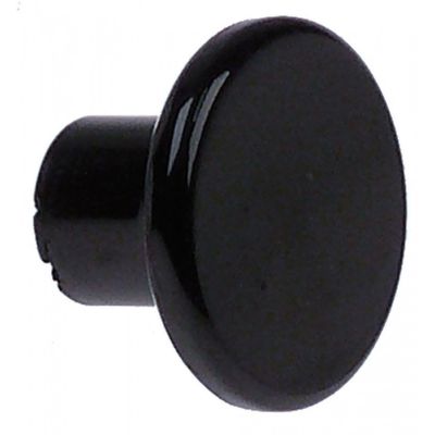 mushroom cap handle thread M5 handle ø 25mm L 17mm plastic black
