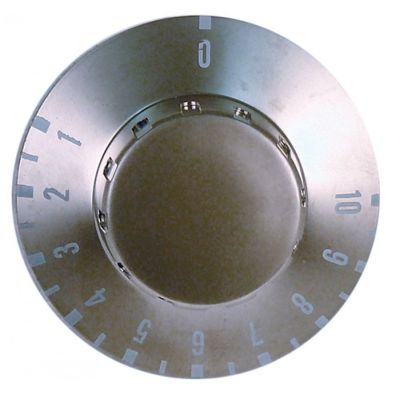 knob symbol 1-10 ø 50mm shaft ø 6x4,6mm - Code 112944