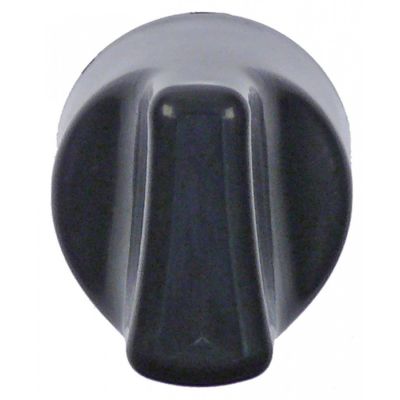 Buton aprindere pentru valva de gaz MERTIK, ø 32 mm, negru - 112950