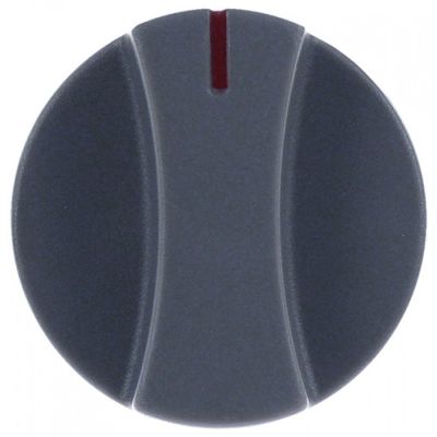 knob switch zero mark ø 50mm shaft ø 5,5x4mm shaft flat bottom grey