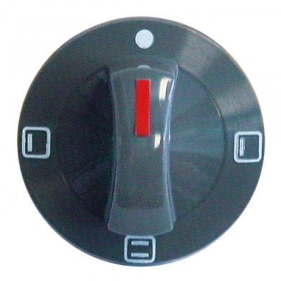 knob symbol oven ø 71mm shaft ø 6x4,6mm - Code 113013