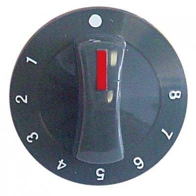 Buton reglaj nivel cu 8 trepte, ø 71 mm, ax ø 6x4,6 mm Fagor U673005000, U673017000 - 113014