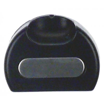 knob ø 60mm shaft ø 9x6,5mm black