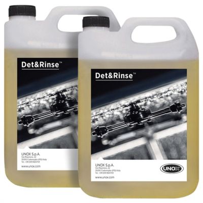 Detergent UNOX Det&Rinse pentru cuptoare combi-steamer CHEFLUX™ & BAKERLUX™, 2x5 litri, DB1011A0, DB1016A0 - 802096