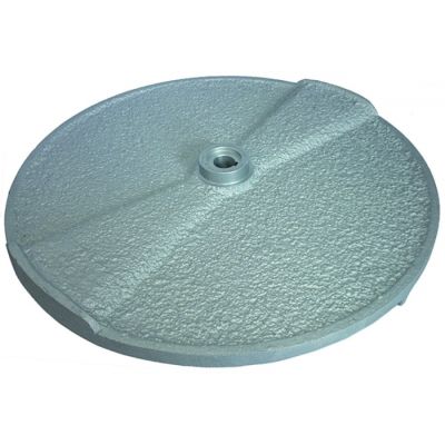 Disc abraziv - platan - 385 mm, int ax ø 20 mm cu pana, pentru masina de curatat cartofi Fama FP103 Model Vechi 15 KG - FP043