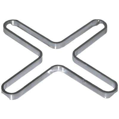 reducer for pan support L 205 mm W 205 mm chrome-plated steel