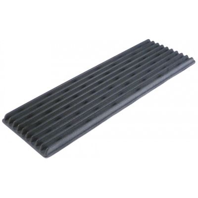 Gratar striat din fonta 160 x 495 mm, H 19 mm, pentru grill - 211019