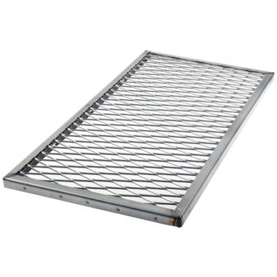 lava rock grid L 630mm W 325mm stainless steel
