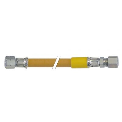 Furtun de gaz, racord filet pe stanga 1/4", racord pentru tub ø 10 mm, L 1000 mm - 250048