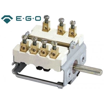 Selector 4 pozitii 0-3, 16 A, 250 V, ax  ø 6x4,6 mm, t.max. 150 °C, EGO 49.24215.000 - 300023