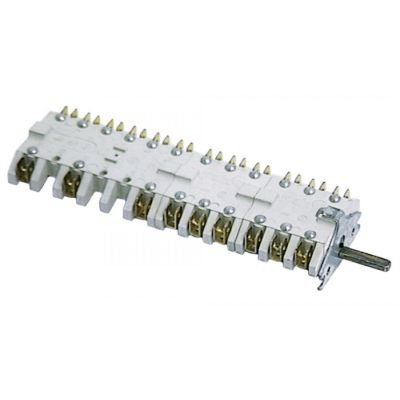 operation switch 2 operating positions speed 9-pole shaft ø 6x4,6mm connection male faston