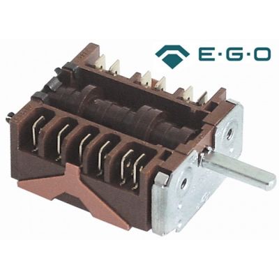 Intrerupator selector 3 pozitii, 0-1-2, ax ø 6x4,6mm, max 240°C  - 300153