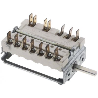 operation switch 7-position shaft ø 6x4,6mm shaft length 23mm