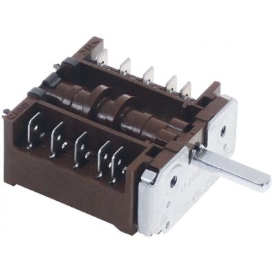 Selector 4 pozitii, 0-1-2-3, 16 A, ax ø 6x4,6 mm, L 23mm - 300239