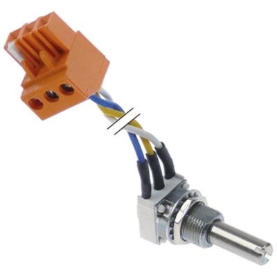 potentiometer 2,2KOhm rotation angle 270° cable length 150mm shaft length 16mm M10x0,75