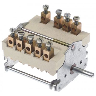 Comutator 7 pozitii 0-1-2-3-4-5-6, 32A, ax ø 6x4,6 mm, EGO 43.27232.001 - 300264 