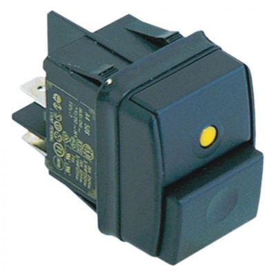 Intrerupator 30x22 mm, 2NO, 250 V, 12 A, portocaliu - 301083