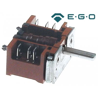 Selector / comutator cu 2 pozitii 0-1, 16 A, ax ø 6 x 4,6 mm, L 33 mm - 301214