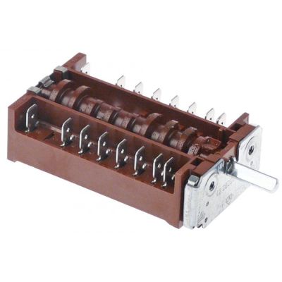 Selector 5 pozitii 0-1-2-3-4, 16 A, ax ø 6 mm - 301277