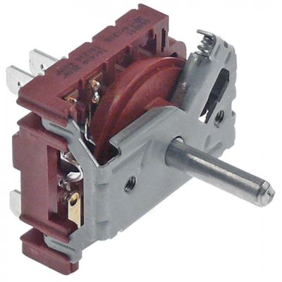 Selector 2 pozitii 0-1, 16 A, 2NO, ax ø 6x4,6 mm, L 23 mm GOTTAK 660201 - 301316