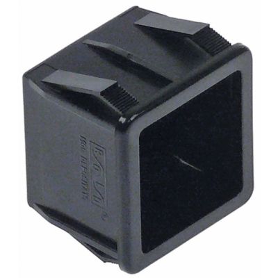 element holder single 28,5x28,5mm black - Code 345604