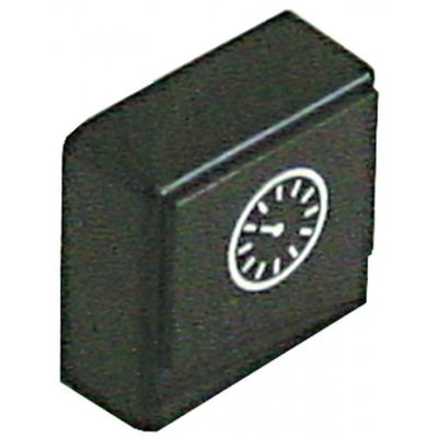 push button 23x23mm black symbol clock - Code 345661