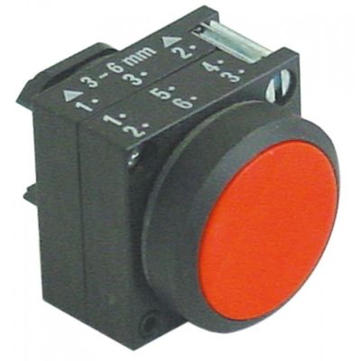 push button red ø 22mm - Code 345672