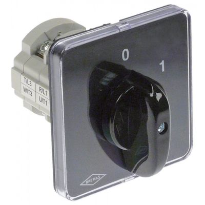 Intrerupator rotativ O-I, cu 4 contacte 16 A, ax 5x5 mm - 345677