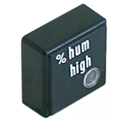 push button 23x23mm black symbol moisture - Code 345725
