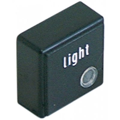 push button 23x23mm black symbol light - Code 345726