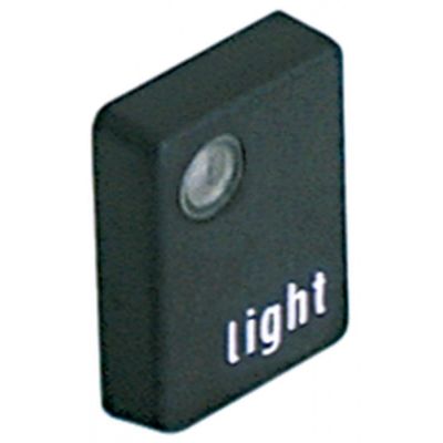 push button 24,6x18,7mm black symbol light - Code 345746