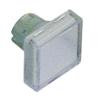 push button square clear ø 16mm