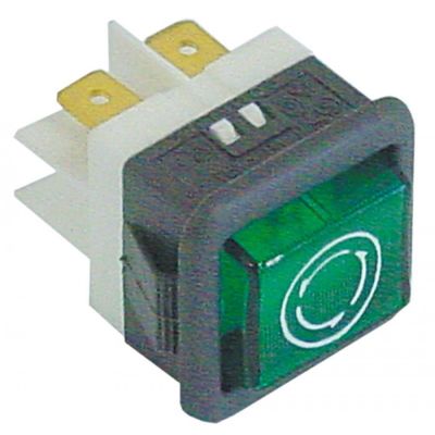 indicator lamp 26,5x25,5mm 24V green - Code 345856