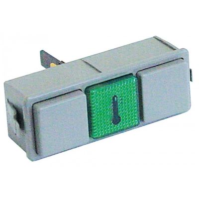 Lampa indicatoare 28,5x77,5 mm, 230 V, verde - 345873
