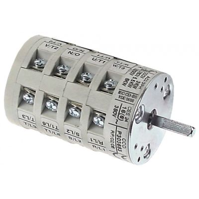 rotary switch 3 8 groups 8 type P303853 380V 16A shaft ø 4x5mm shaft length 23mm shaft square