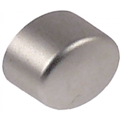 Buton oval 17x13 mm, argintiu - 346035