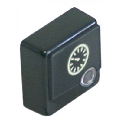 push button 23x23mm black symbol clock - Code 346231