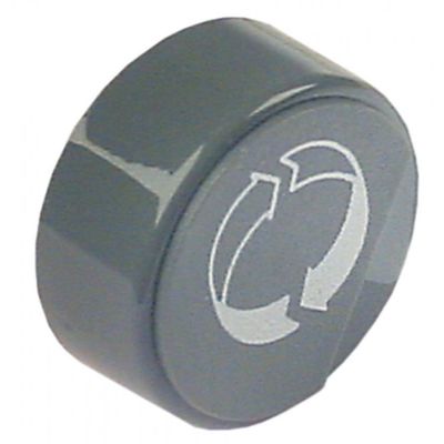 push button ø 23mm grey symbol arrow without lens - Code 346259