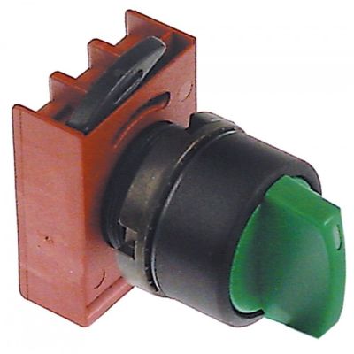 rotary switch ø 22mm green with catch - Code 346323