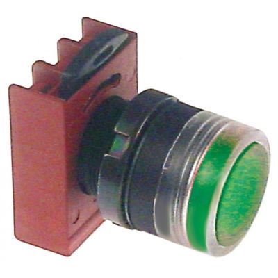 push button lighted green ø 22mm - Code 346413