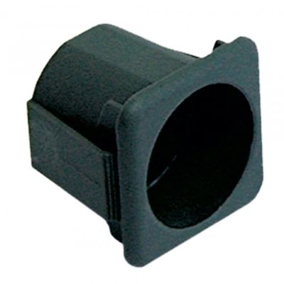 Rama suport intrerupator patrata, 28,5x28,5 mm, neagra - 346498